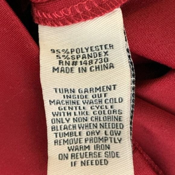 Beige by ECI Red Midi Sheath Dress Medium Lace-Up Front Office-to-Evening Style - Picture 8 of 10